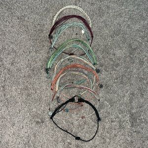 Set of 10 pura vida bracelets
